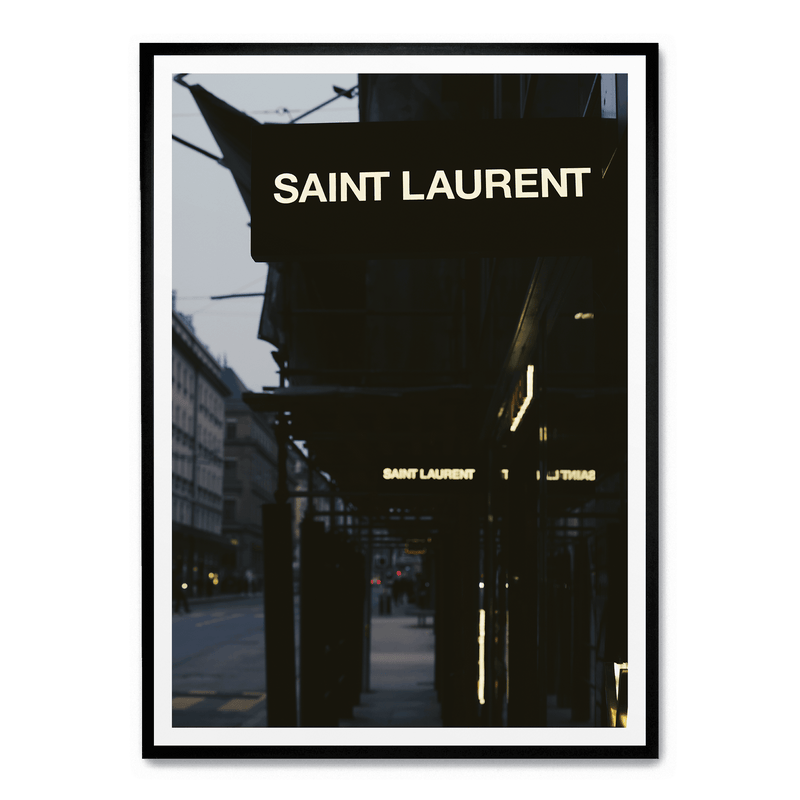 Saint Laurent Nachtplakat: No frame / A4 (21 x 29,7 cm)