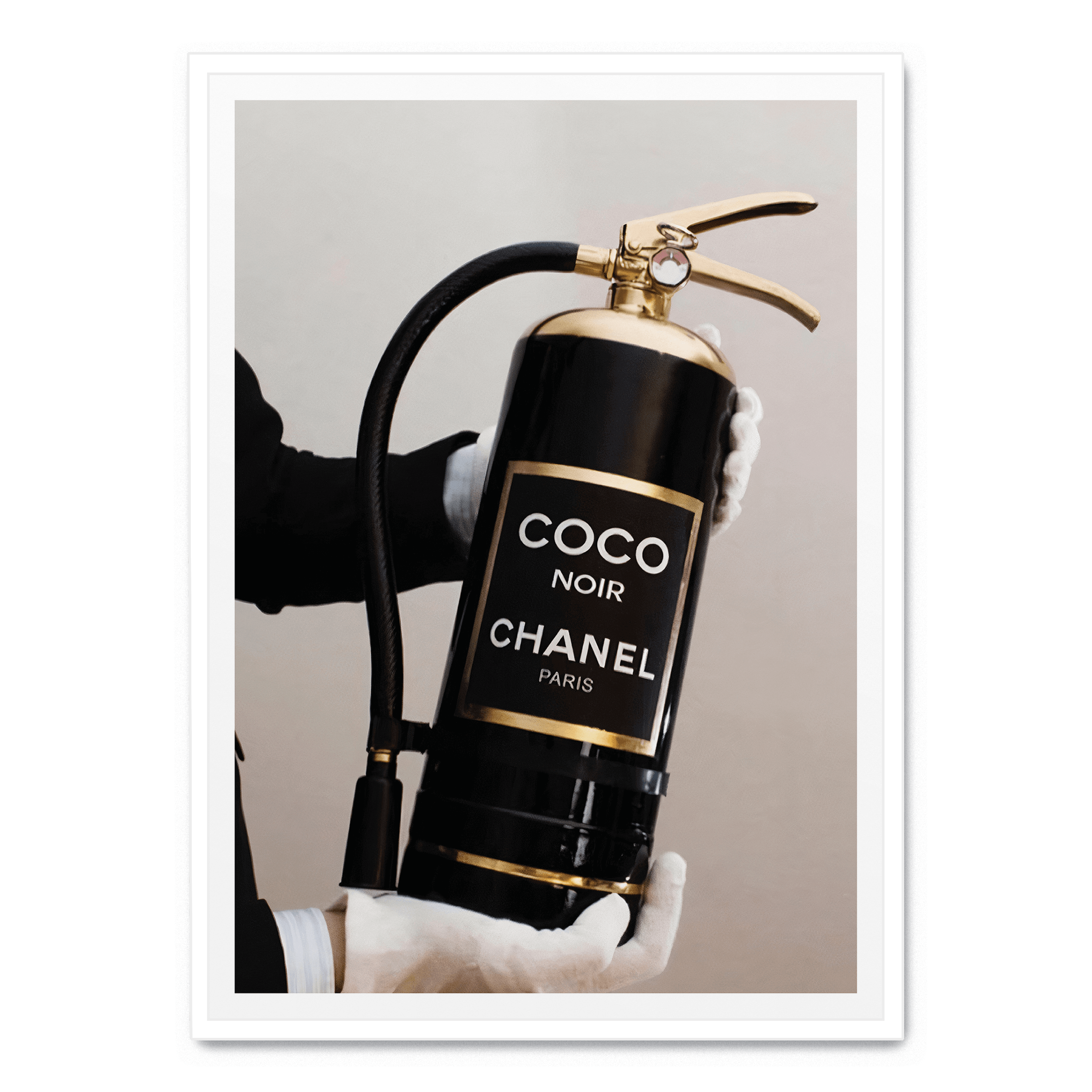 Chanel-Feuerlöscher-Plakat: No frame / A4 (21 x 29,7 cm)