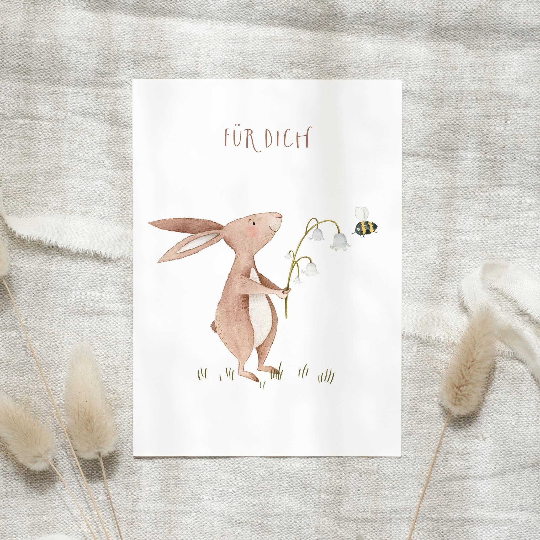 Postkarte - Hase | Für dich - GUNDT HOME