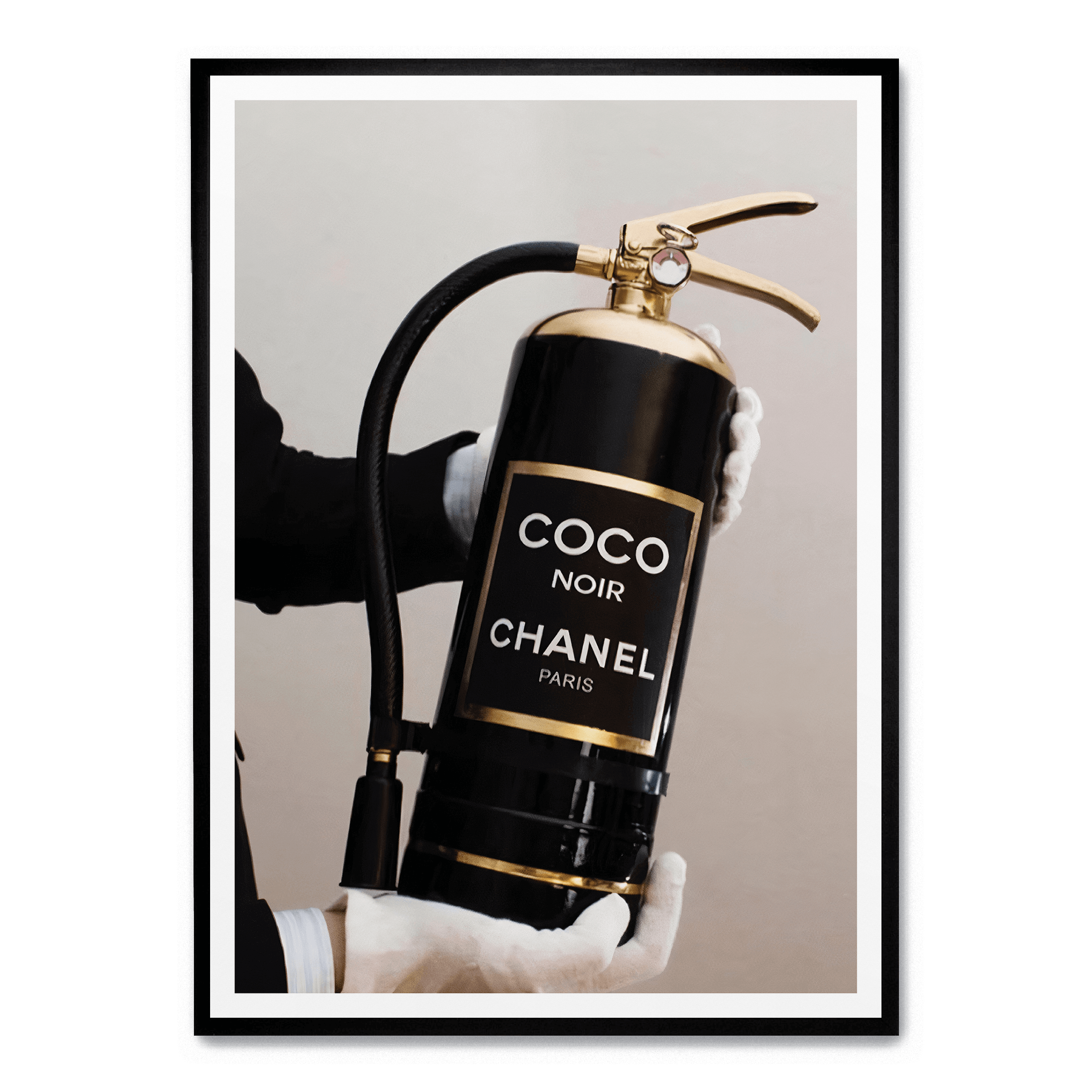 Chanel-Feuerlöscher-Plakat: No frame / A4 (21 x 29,7 cm)