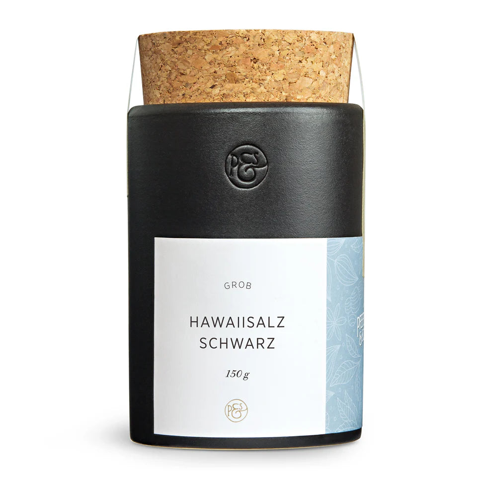 Hawaii Salz schwarz Keramikdose - GUNDT HOME