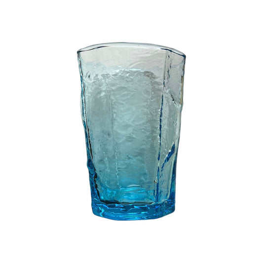 Glas Struktur blau