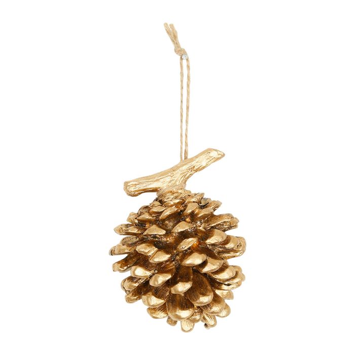 Weihnachtsbaumschmuck Pinie Gold