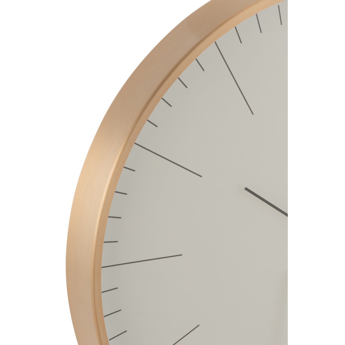 J-Line Gerbert Uhr – Metall – Gold – Ø 40 cm
