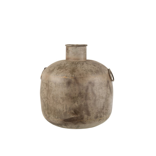 J-Line Vase Antik Rund Braun Klein - 47,00 cm hoch