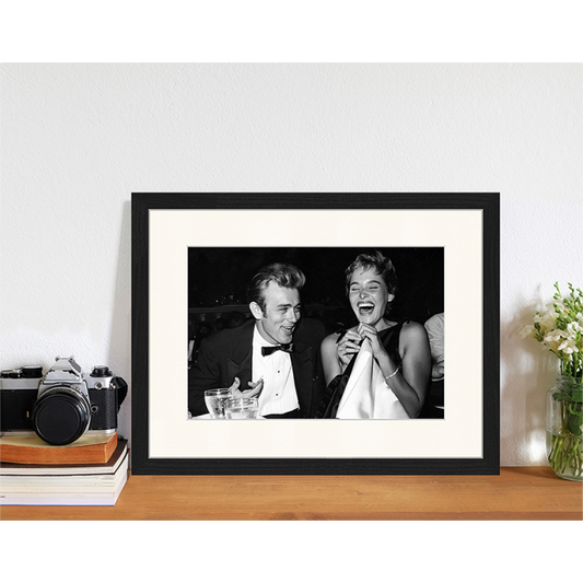 Gerahmter Digitaldruck James Dean & Ursula Andress Hollywood Night