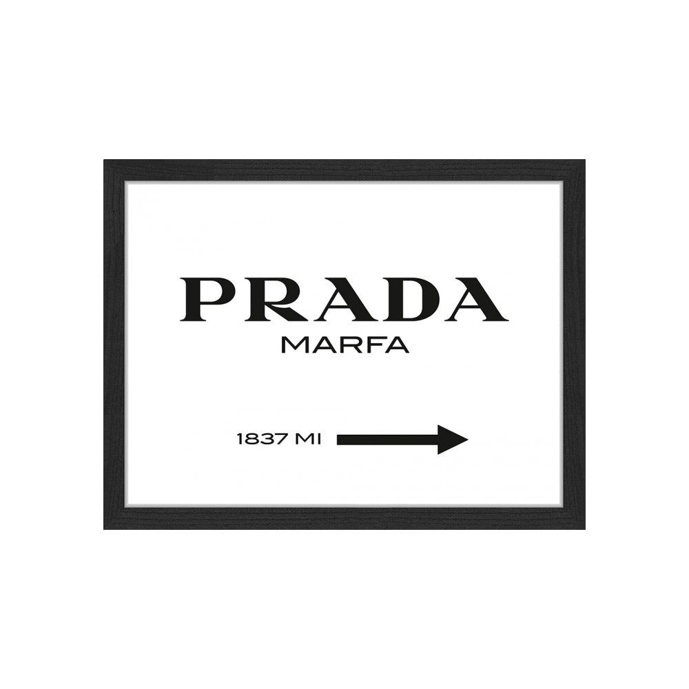 Gerahmter Digitaldruck Prada Marfa