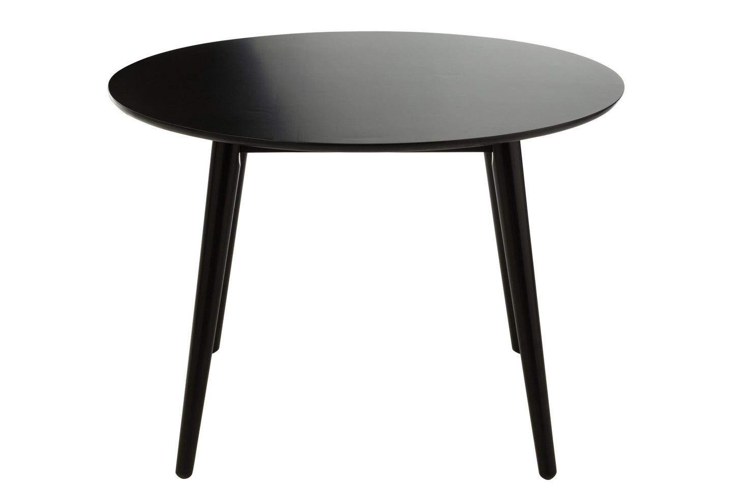 J-Line Tisch Vintage rund Holz schwarz