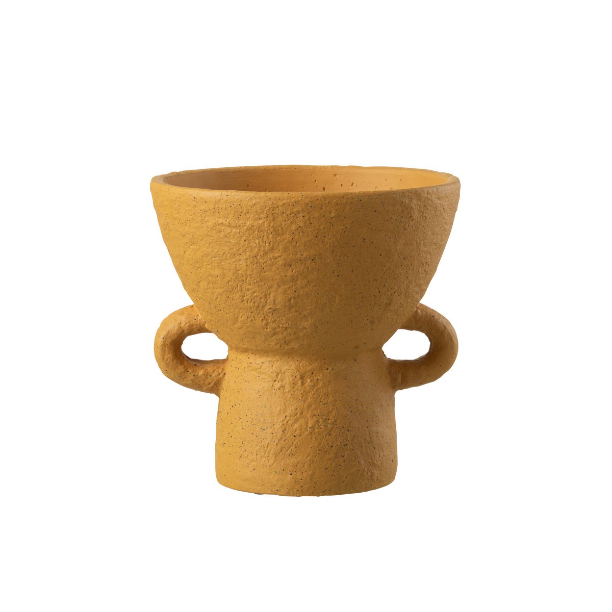 J-Line Vase Zenia Keramik Ocker Groß